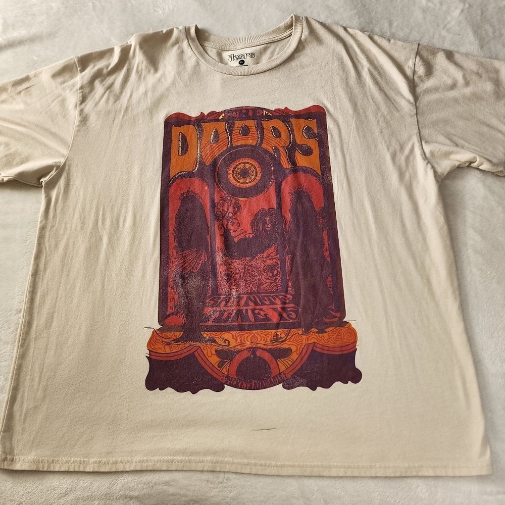 The Doors 2023 Cream Colored Tshirt With Graphics Size XL